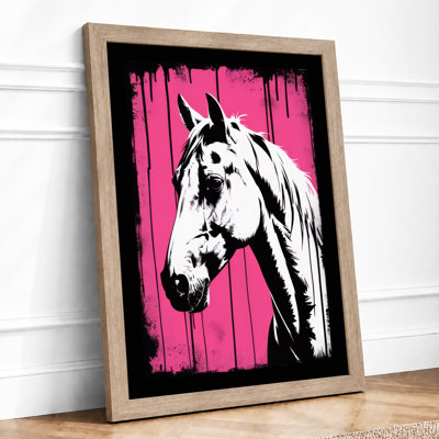 Graphic Horse Modern - Framed Print
