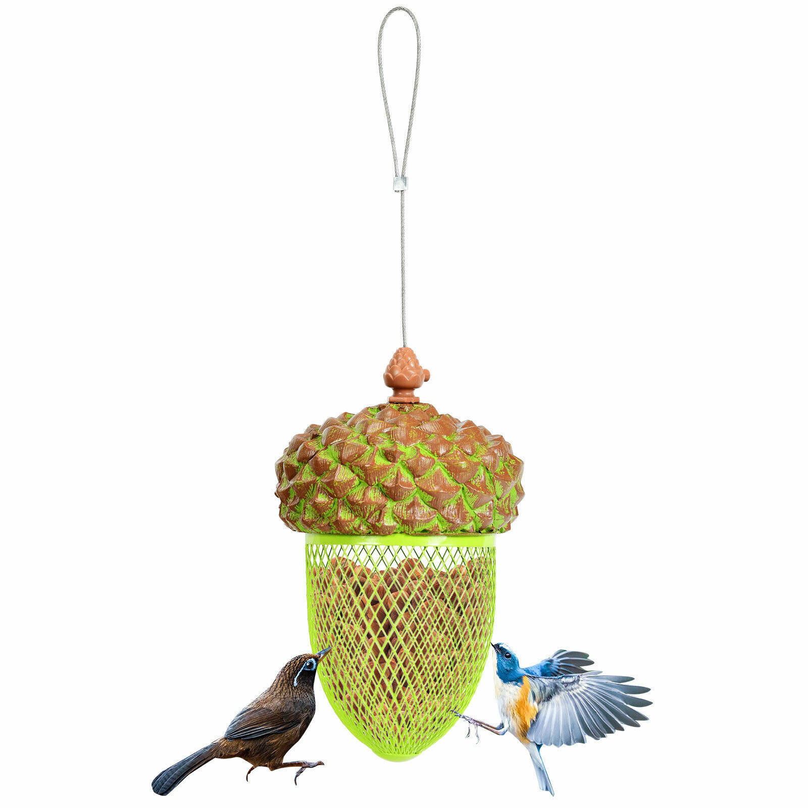 Millwood Pines Kenelm Metal Water Resistant Hanging Suet Bird Feeder