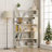 Unavela Freestanding Corner Bookshelf: Extended Size, Anti-Tipping Safety-738206893