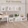 6 Stackable Cubby Storage Organizers, Open Shelf With Acrylic Door