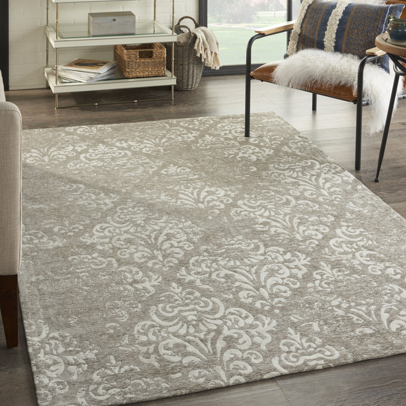 Sophie Damask Area Rug, Rectangle 152 x 213cm