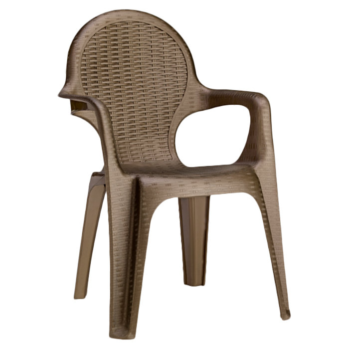 Seren Stackable Outdoor Patio Dining Armchair, Bronze