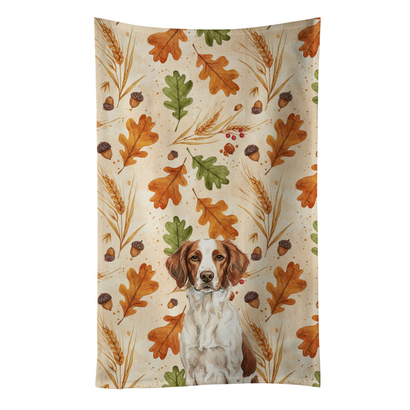 Serviette de cuisine tricolore Sheltie, Liver and White Brittany