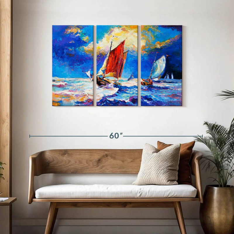 Mehar voiliers en mer, H 28 po x l 45 po