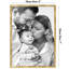 Picture Frame with Bamboo-Style Moulding and Shatter-Resistant Glass - for Tabletop or Wall Display-113789494-113789495