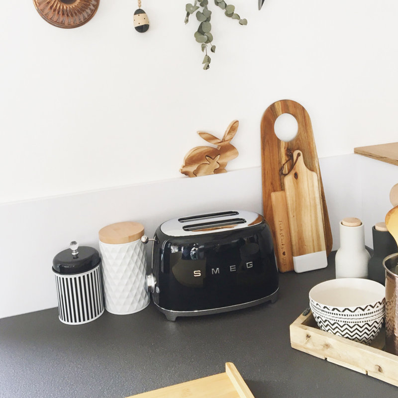 Smeg TSF01 50's Style Retro Two Slice Toaster, Black