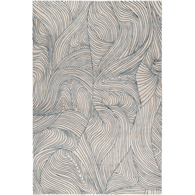 Adam Hunter Waves Blue Area Rug