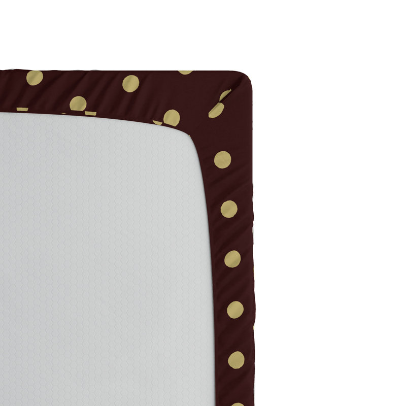 Microfiber Polka Dots Fitted Sheet, Full Fitted Sheet