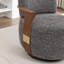 Fauteuil demi-tonneau pivotant avec accoudoirs en bois Kasia-1279450955