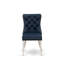 Chaises Dallas Parson - Ensemble de 2 chaises de salle à manger capitonnées bleu marine-6824822