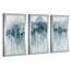 «Blue Birch Morning» par Susan Jill - peinture sur cadre 3 pièces-1389443887