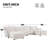 Modular Sectional Sofa, U-Shape Sofa With Usb And Type-C Charger-1916664723