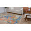 Tapis abstrait orange / bleu Octagon-86624587