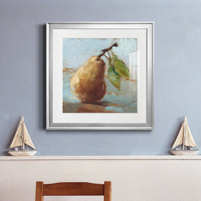 Étude de fruits impressionniste II - Encadrée sous verre et sous passe-partout, grande œuvre d'art murale pour salon