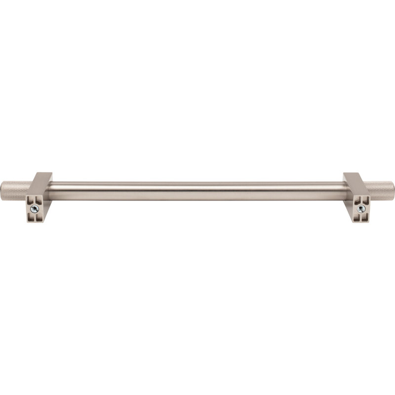 Larkin 4 Knurled Ends Appliance Pull, 12", Satin Nickel