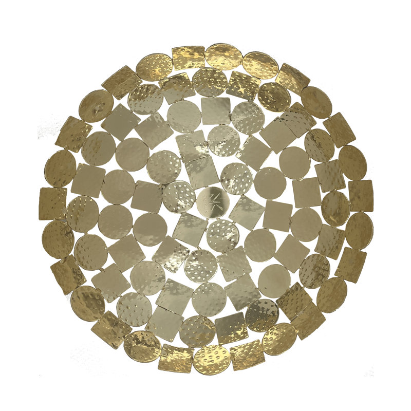 Modern Square Bowl, 10", Gold