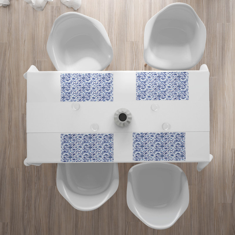 Polyester Floral Rectangle Placemat