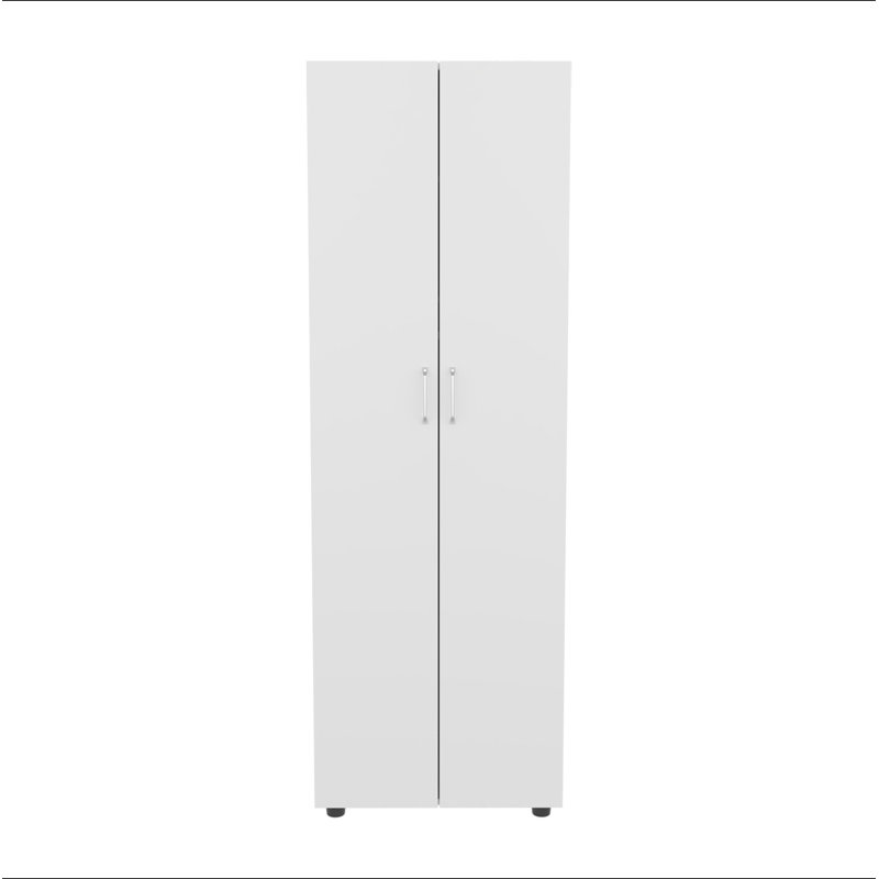 Armoire Aurora, deux tablettes intérieures, tringle, porte double,