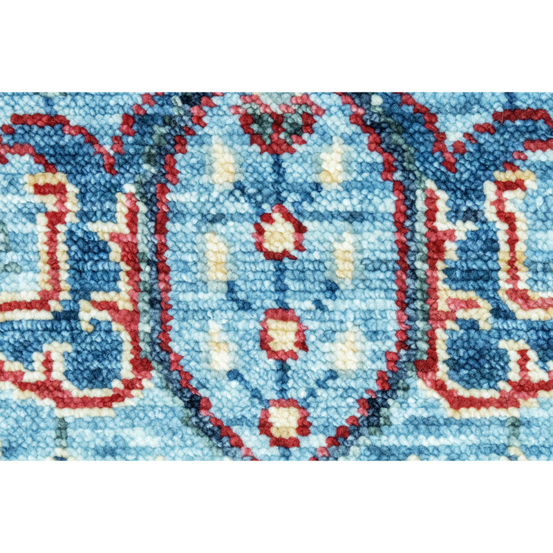Wool Oriental Area Rug in Blue/Red/Yellow, Rectangle 8' x 10'