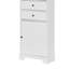 Grande armoire de rangement avec 3 tiroirs et tablettes réglables pour la salle de bain, la cuisine et le salon-432638562