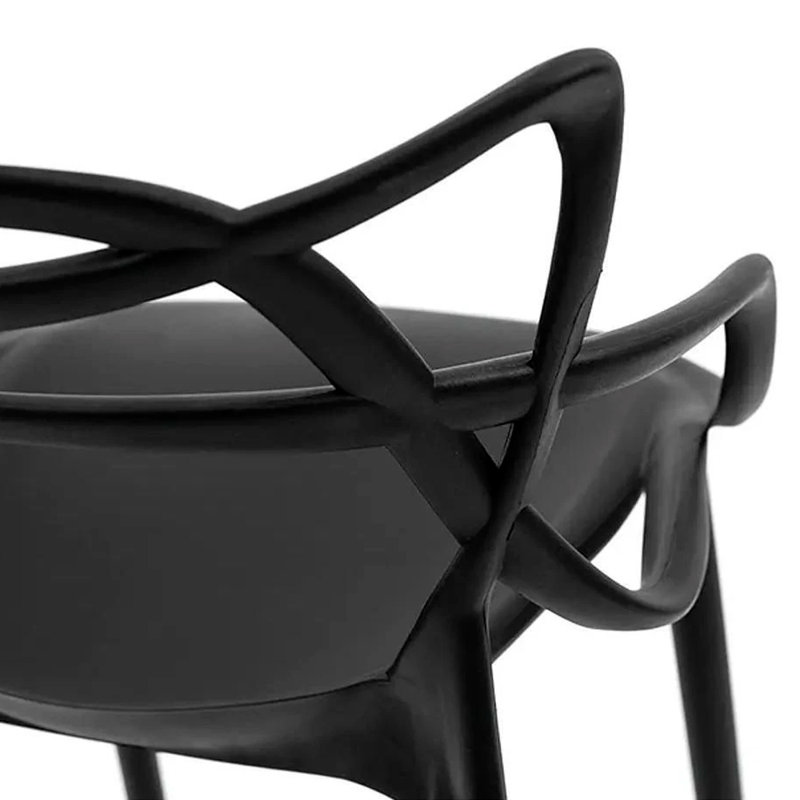 Tabouret de bar et de comptoir Dieter, Tabouret de comptoir (siège d'une hauteur de 26 p, Noir