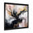 Impression noire sur toile encadrée