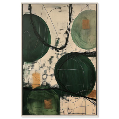 Greenlight Breeze II Canvas Green Abstract Art by Art Remedy