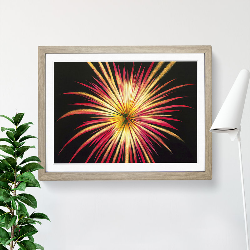 Glowing Fireworks - Framed Print