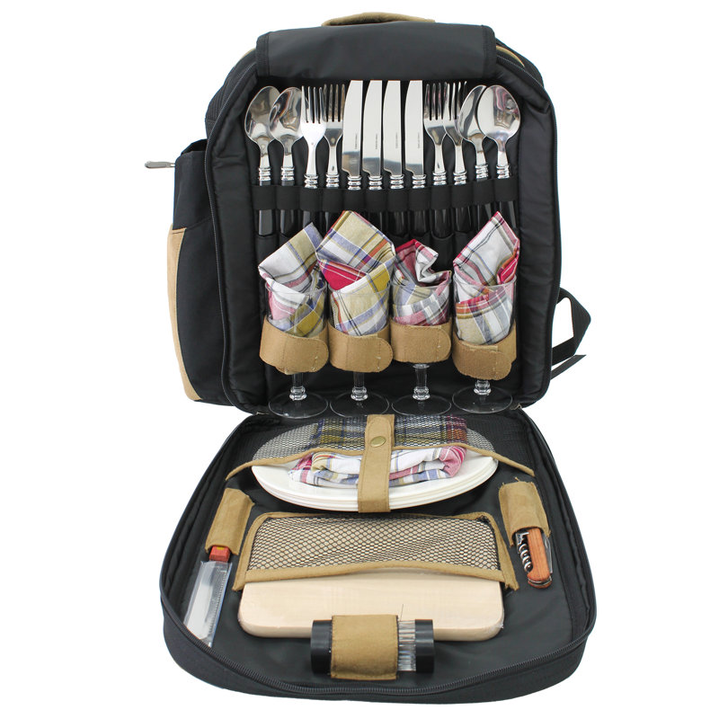 Picnic Backpack Service for 4