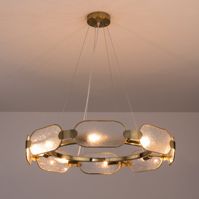Mona 8 - Light Wagon Wheel Chandelier