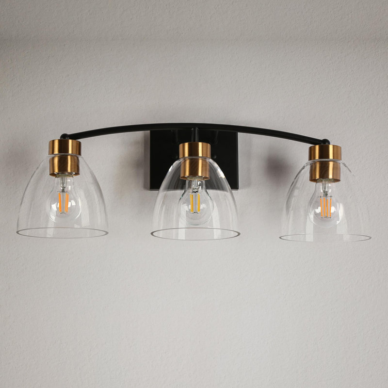 Éclairage de salle de bain à 3 lumières à intensité variable Bergeson
