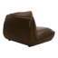 Chaise de coin en cuir Zeppelin Hickory grillé