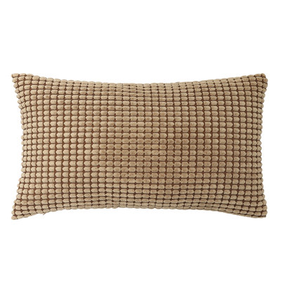 Coussin en velours côtelé doux