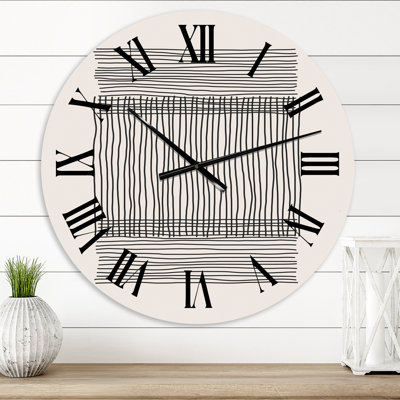 Minimal Geometric Compostions of Elementary Forms XXII - Modern wall clock
