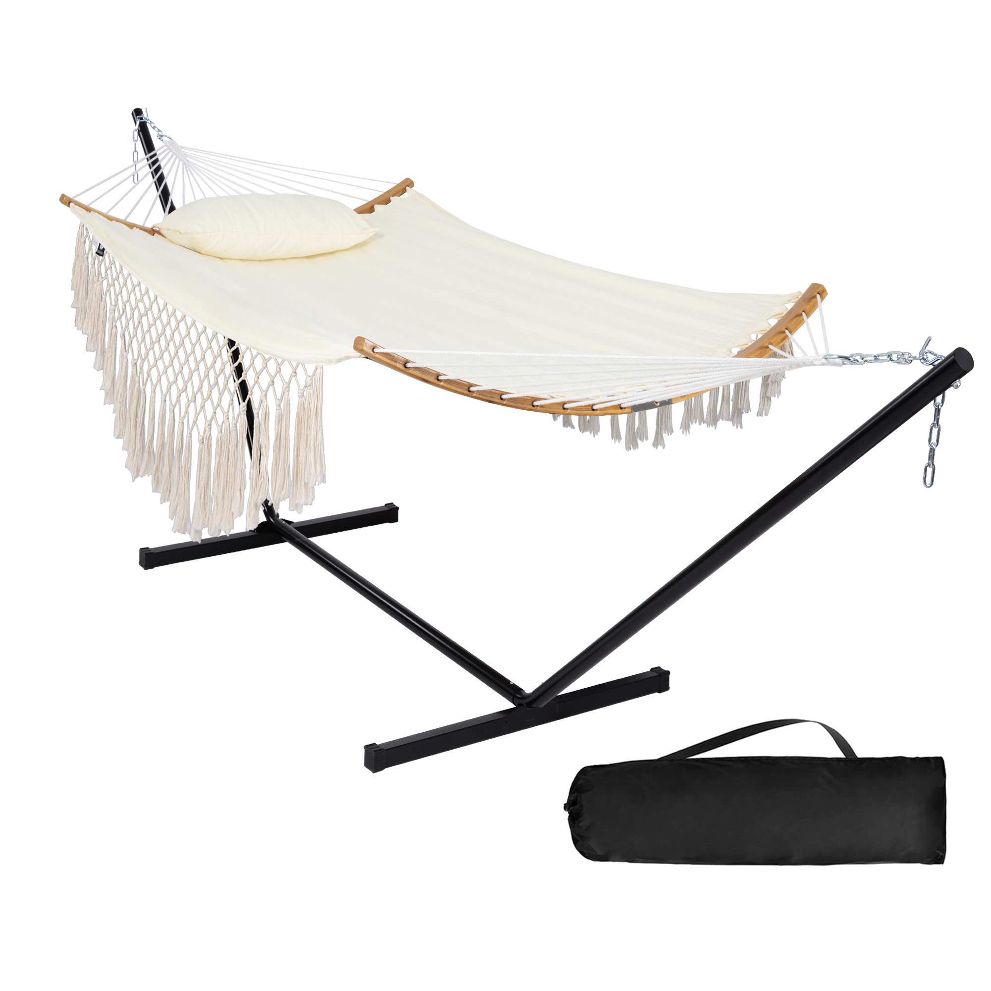 Dakota Fields Shingadia Double Spreader Bar Hammock with Stand Wayfair