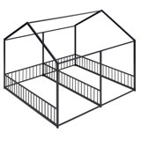 Twin Size House Platform Bed, Two Shared Beds