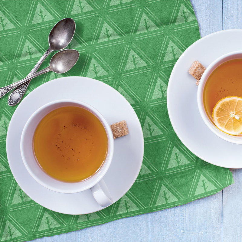 Theo Nath Tea Towel Kitchen Towel, Dark Green, Poly Twill