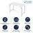 Noah 47.75'' Adjustable Height Bi-Fold Plastic Folding Event Table with Carrying Handle by Flash Furniture