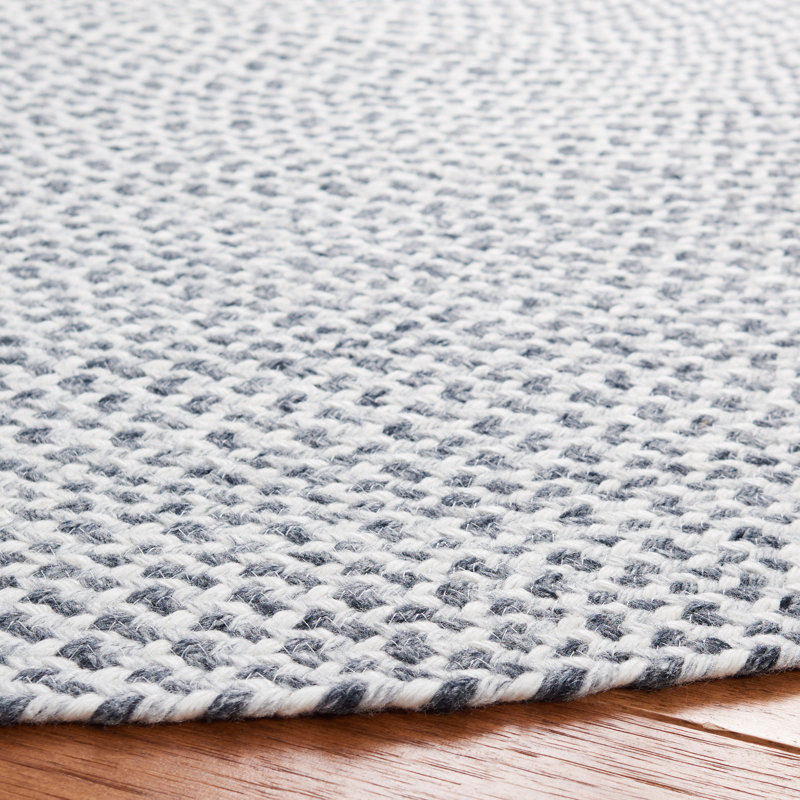 Waltrip Hand Woven Performance Abstract Rug, Round 4'