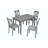 Wooden Dining Rectangular Table Set For 4,Kitchen Dining Table For Small Space-1455830802