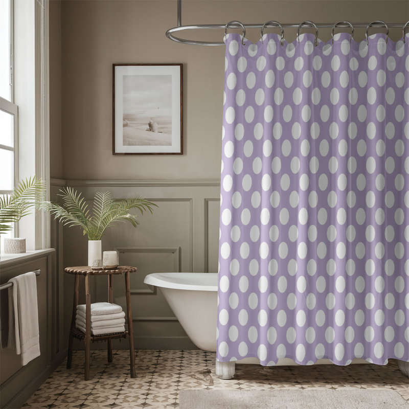 Rideau de douche Premium 1, H 74 po x l 71 po, Mauve
