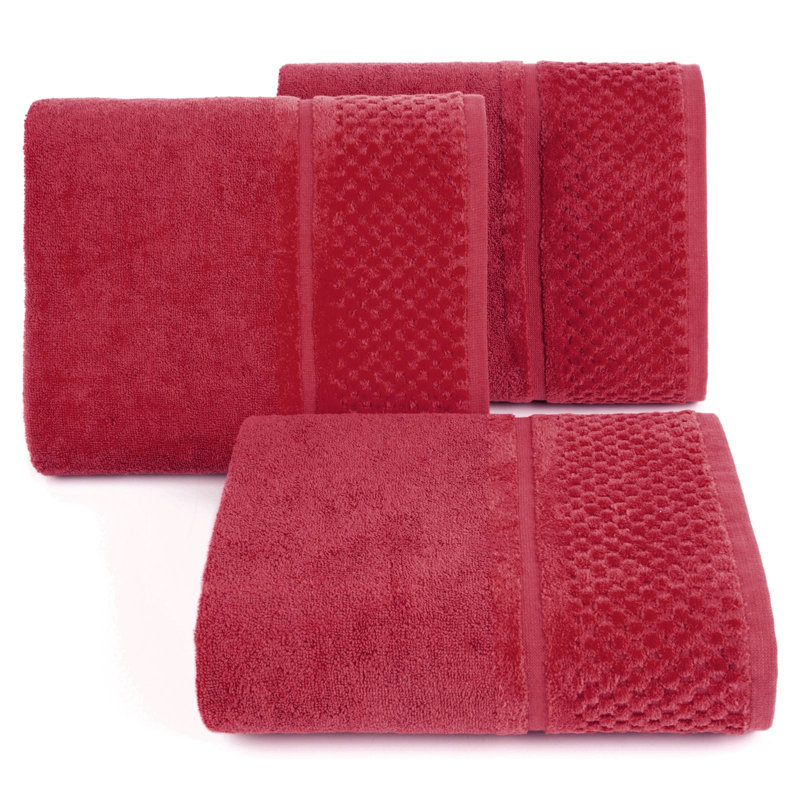Isilda Midweight Jacquard Hand Towel, Red