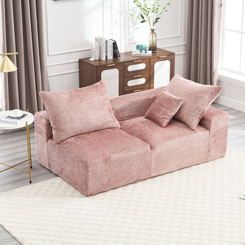 Tissu chenille avec une structure durable et une apparence pratique exquise, Rose