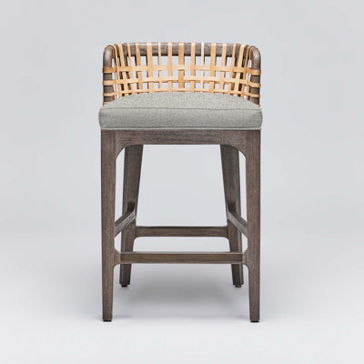 Palms Upholstered Stool
