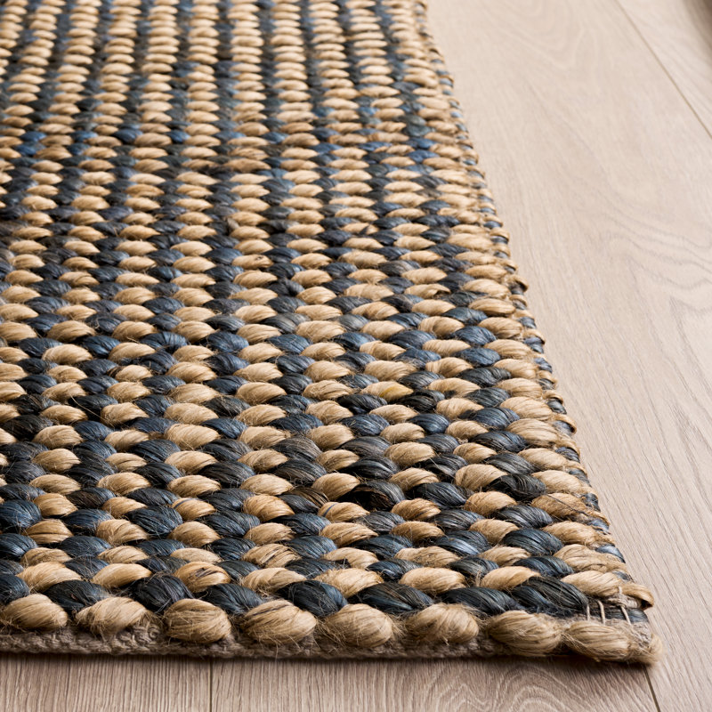 Natural Fiber Couture 110 Hand Woven 80% Jute; 20% Cotton No Pattern Rug, Rectangle 4' x 6'