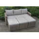 Genesis Premium All-Weather Wicker 5 - Person Modular Patio Conversation Sets with Cushions