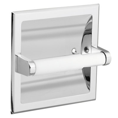 Porte-papier hygiénique encastré en acier inoxydable