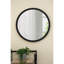 Miroir mural 20 po avec cadre en bois foncé - pour le salon, la salle à manger, le vestibule, la salle de bain, le bureau-1620492989