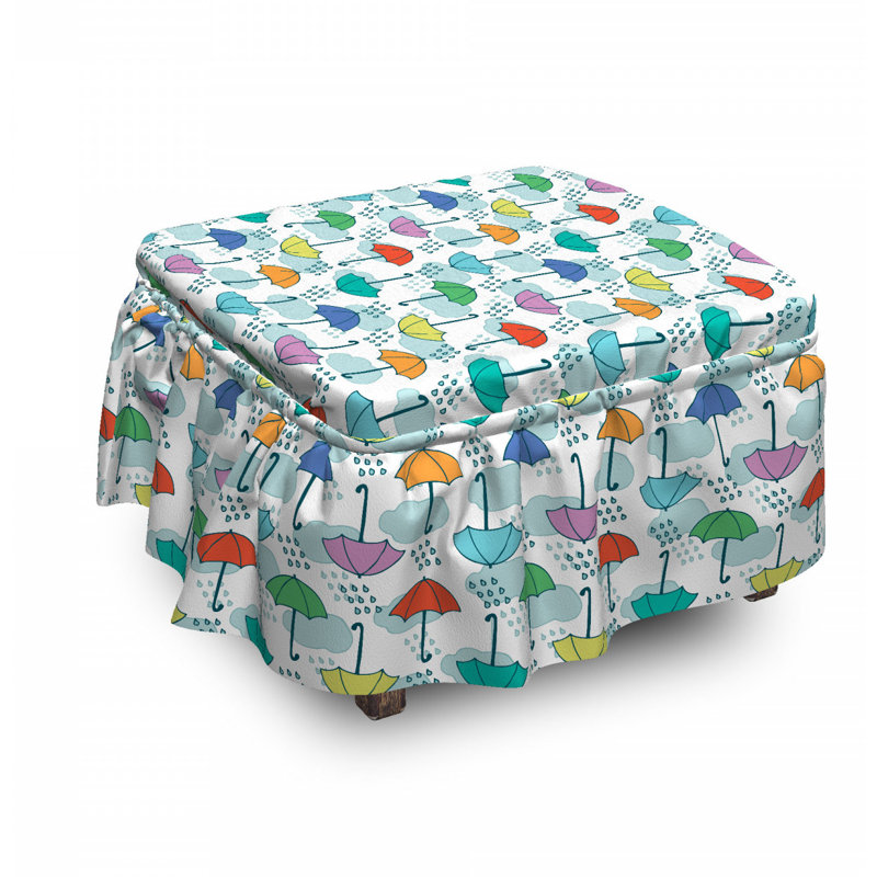 Housse pour repose-pieds Parasol in Rain