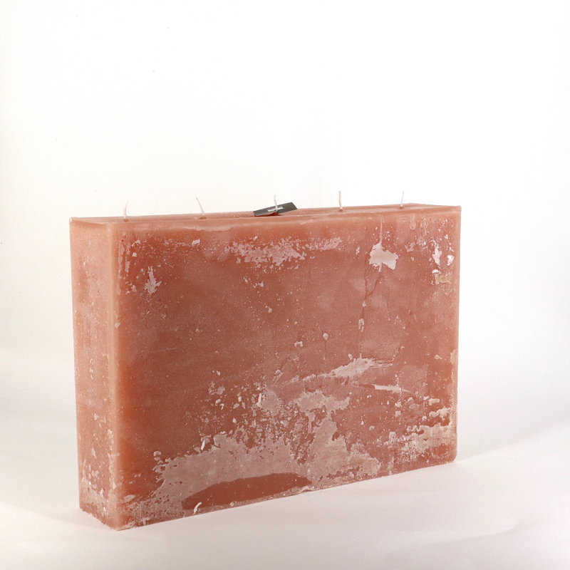 Unscented Pillar Candle, Brique